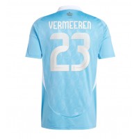 Camiseta Bélgica Arthur Vermeeren #23 Segunda Equipación Replica Eurocopa 2024 mangas cortas